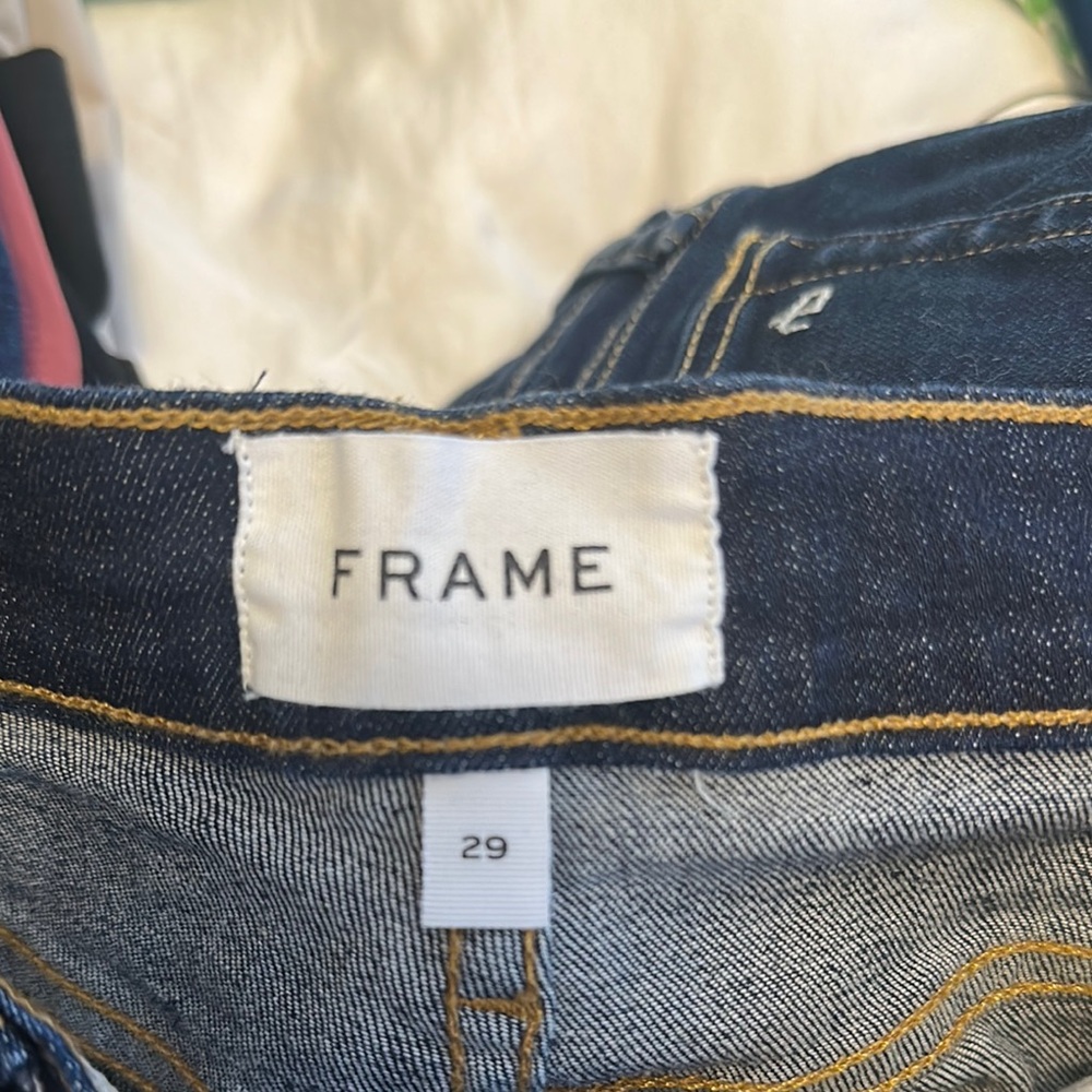 Frame Denim Le Pixie High Flare Jeans - Shortened for 5’2 - Picture 2 of 5